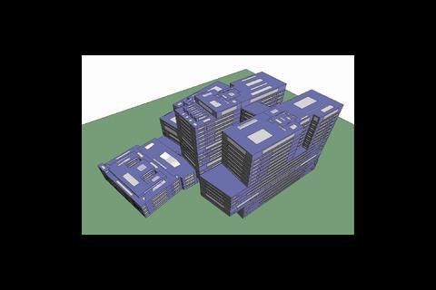 Simulated image of notional hospital Co2 emissions